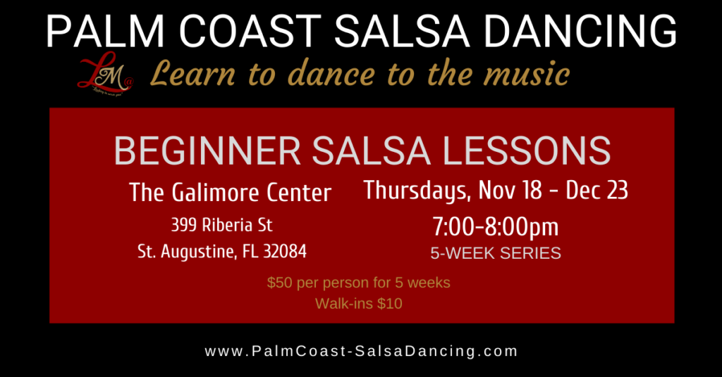 Beginner Salsa Lessons - 5-week series - Nov 18, 2021