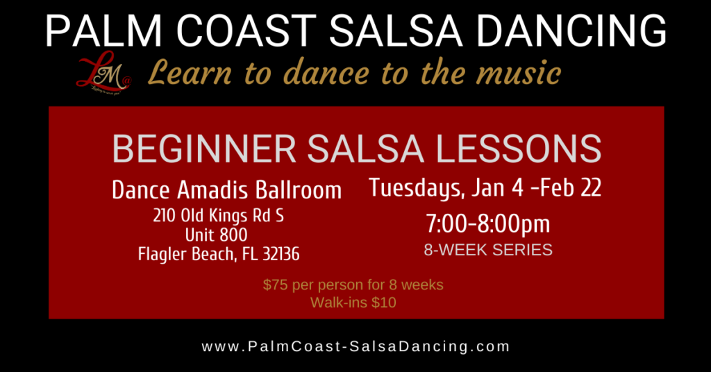 Beginner Salsa Lessons - 8-week series - Jan 4, 2022