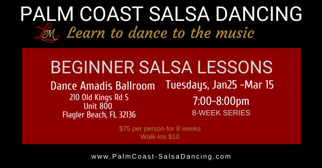 Beginner Salsa Lessons - 8-week series - Jan 25 - Mar 15, 2022