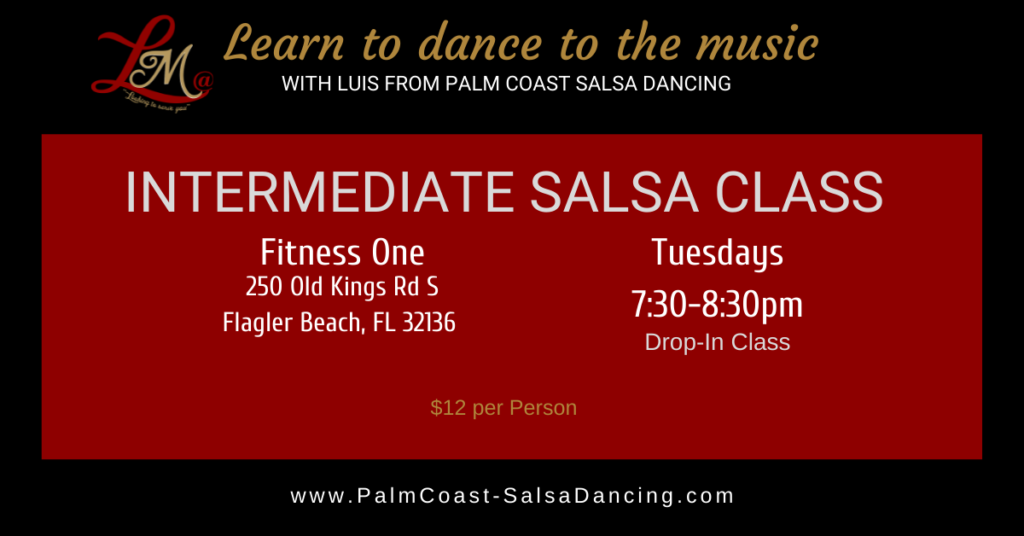 Intermediate Salsa Class Tuesdays Fitness One Flagler Beach