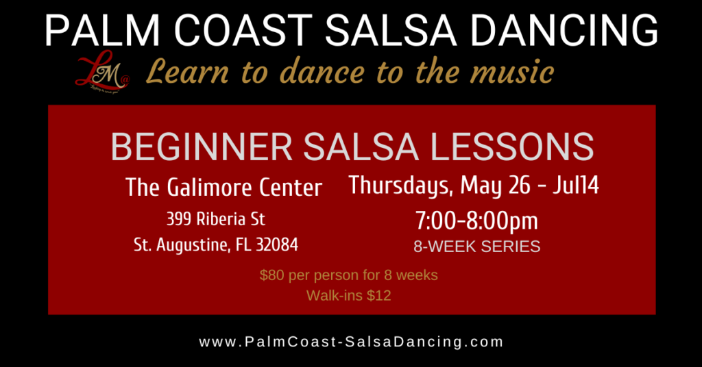 Beginner Salsa Lessons - 8-week series - May 26 - Jul 14, 2022