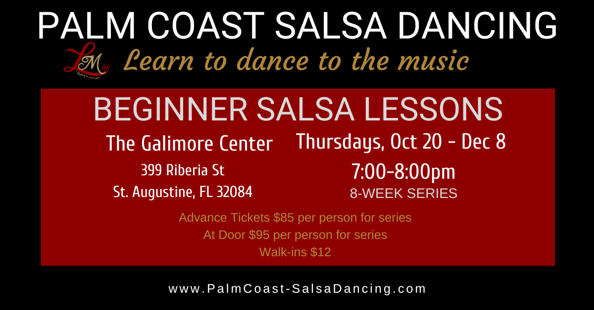 Beginner Salsa Lessons - 8-week series - Oct 20 - Dec 8, 2022